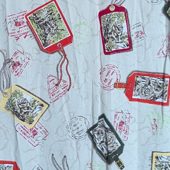 Erika Big Cat Safari Print Collared Short Sleeve, PM - Picture 4 of 4